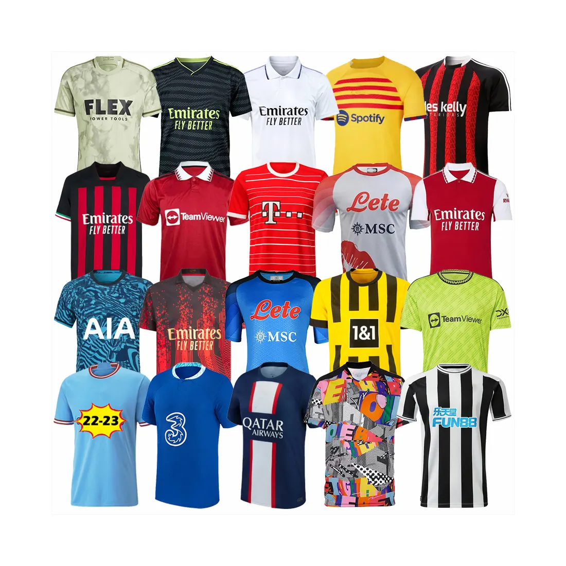 Nieuwe 2023 Custom Jersey Thailand Kwaliteit Voetbalshirts Heren Uniform Set Team Voetbal Jersey Ronaldo Voetbalkleding