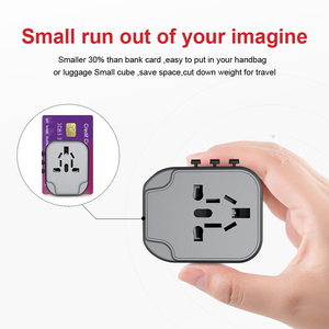 Più popolare 2 USB 5V 2.4A auto IC chip di uscita universale USB travel adattatore con EU/AUS/UK/US tutto in una presa - Product Image 4