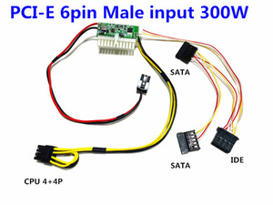 6Pin Male <strong>Input</strong> 12V 300W High Power PICO DC-ATX 24Pin Mini ITX PSU Pico for PC <strong>Computer</strong> Network Serve - Product Image 2