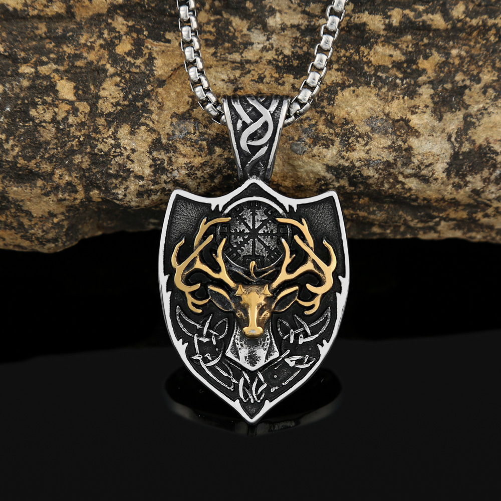 Gold-tone single pendant