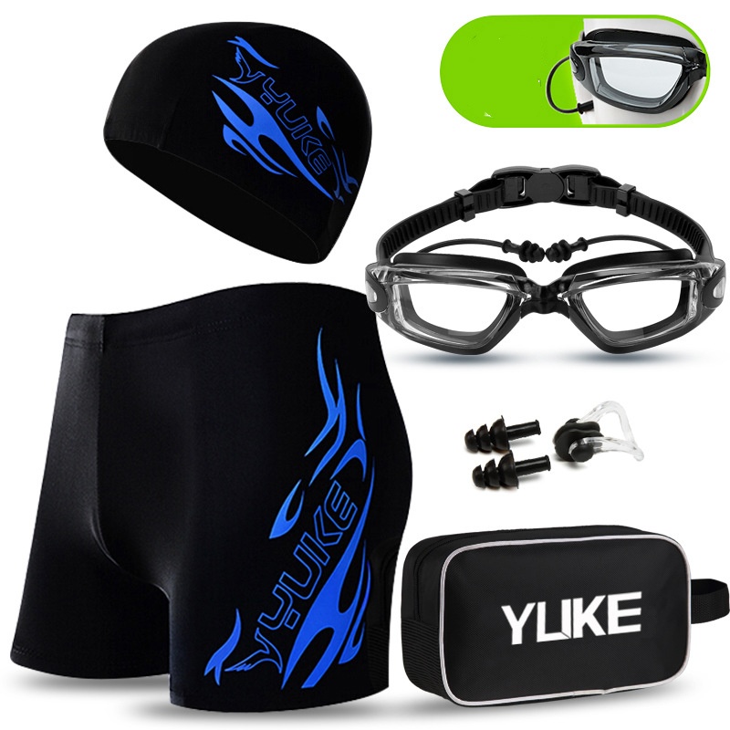 Blue transparent anti-myopia set