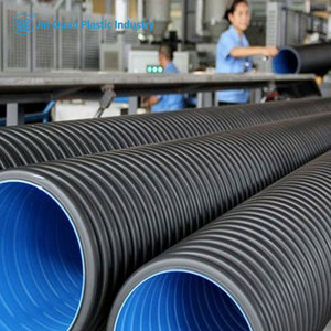 HDPE çift duvar oluklu PE borular 18 inç 42 inç HDPE fırtına drenaj boru SN4 SN8 SN16 belediye kanalizasyon için plastik menfez - Product Image 6