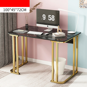 <strong>Simple</strong> <strong>Computer</strong> Desk Nordic Family Dormitory Small <strong>Table</strong> Marble <strong>Table</strong> Top Steel Frame Legs <strong>Computer</strong> Desk - Product Image 2