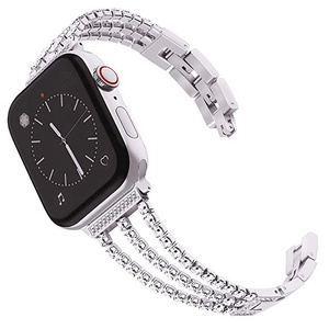 Cô Gá<span class=keywords><strong>i</strong></span> Của Shining Kim Cương Dây Đeo Cổ Tay Cho Applewatch Thờ<span class=keywords><strong>i</strong></span> Trang Kim Loạ<span class=keywords><strong>i</strong></span> Trang Sức Vòng Đeo Tay Cho <span class=keywords><strong>Fitbit</strong></span> Versversa2 Versa3 Ban Nhạc Đồng Hồ - Product Image 6