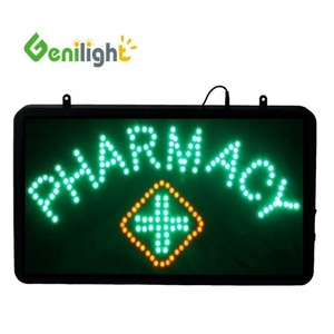 Genilight Indoor 56*33cm DC12V Indoor Power Saving Custom Advertising LED Open Sign Pharmacy <strong>Program</strong> LED Display Panel - Product Image 1