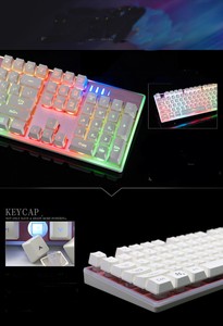 Teclado retroiluminado RGB para juegos de ordenador, moldeado por inyección, hebreo, para portátil - Product Image 6