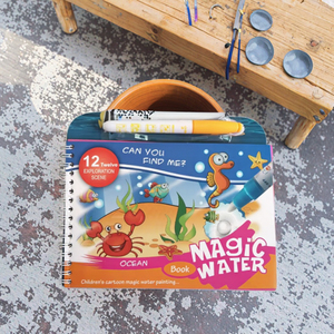 <strong>Cartoon</strong>-Style Magic Water Coloring Book for <strong>Kids</strong> Dinosaur-Shaped Drawing Board Handheld Watercolor Painting Toy for Drawing <strong>Art</strong> - Product Image 3