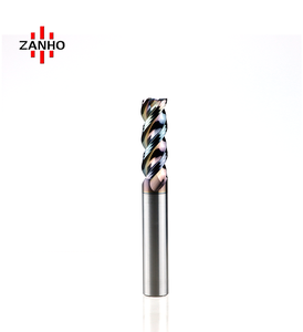 优质TAC涂层3槽数控铣刀高速HRC55铝立铣刀定制ODM/OEM硬质合金刀具 - Product Image 4