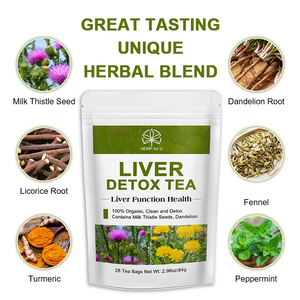 Teh detoks hati 42 hari alami dan organik 100% teh campuran <span class=keywords><strong>Herbal</strong></span> kekebalan tubuh meningkatkan - Product Image 2