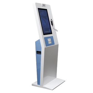 Self-Service-Warteschlangen kiosk RFID-Scan-Barcode leser Touchscreen-Gebäude <span class=keywords><strong>Intercom</strong></span> Interaktiver Touchscreen-Kiosk mit Fenstern