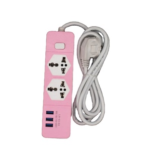 Toma de extensión de 2 vías, 3 usb, tira de alimentación múltiple - Product Image 1