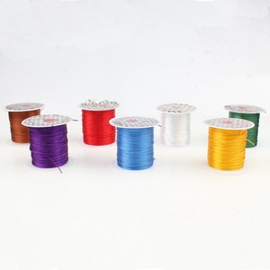 珠宝制作发现和组件的八种颜色0.8毫米绳线线弹力弹性珠线 - Product Image 2