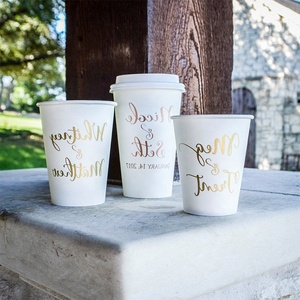 Marble Texture Coffee Cups 12 OZ Elegant Stone Look, Leak-Proof &amp; Recyclable Perfect for High-End Caf&eacute;<strong>s</strong> and Chic Takeaway - Product Image 6