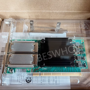 Mellanox-Tarjeta de red de doble puerto 100GbE, con latencia PCIe, descarga NVMe, adecuada para computación en la nube, almacenamiento y ML, de dos puertos, 1 unidad - Product Image 1