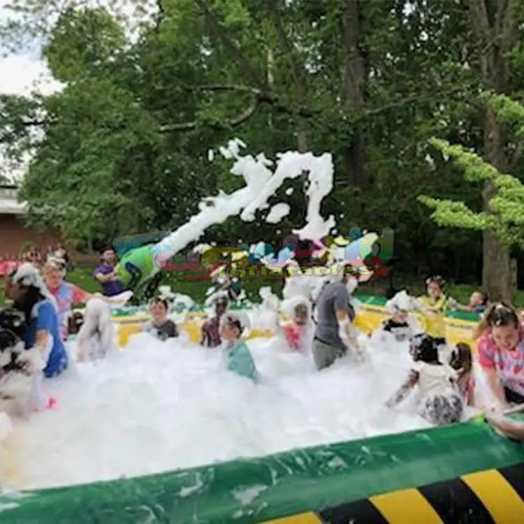 Máquina de espuma de neve com cabeça grande e grande para uso ao ar livre, soprador de espuma para festas de casamento, para piscina, quintal