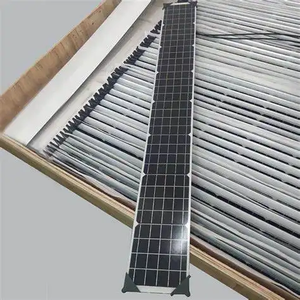 Maßge schneiderte schmale voll schwarze Solar panel Mono 10W 15W 20W 50W 120W BC Zellen Pv-Modul für Farm Fence Straßen laterne