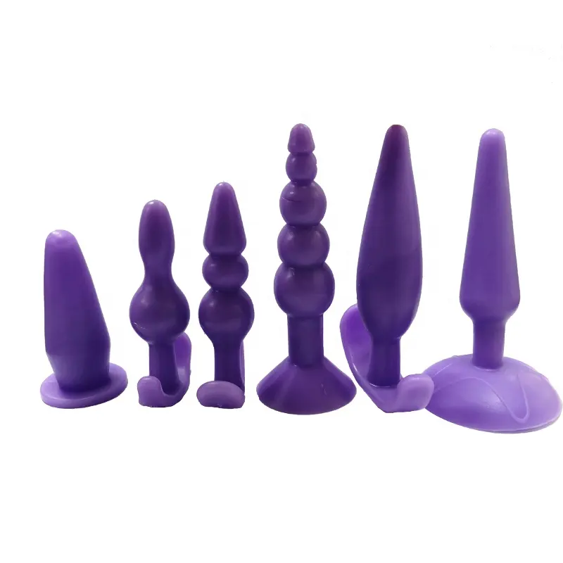6pcs Prostate Stimulation Anal Plug Toys For Male Gay Soft Silicone Anus full set Sex accessories For Man Women Anal Plug