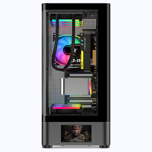 SAMA Vidrio Curvo mejor torre media ATX CPU Gaming PC de escritorio chasis de ordenador con pantalla LCD - Product Image 4
