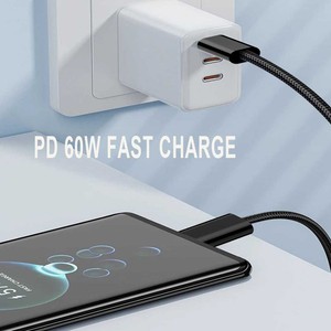 สายแม่เหล็กในตัวชนิด C เป็น Type C PD 60W 3A ชาร์จเร็วสายข้อมูล USB สำหรับ iPhone 15 16 Samsung โทรศัพท์มือถือ Android - Product Image 5