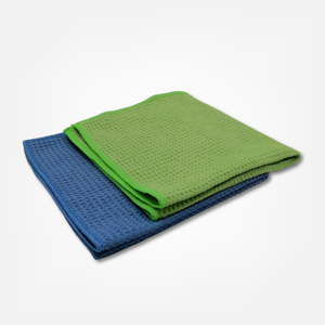 Mikrofiber polyester 450GSM mikrofiber Waffle örgü havlu Golf plaj mutfak havlusu