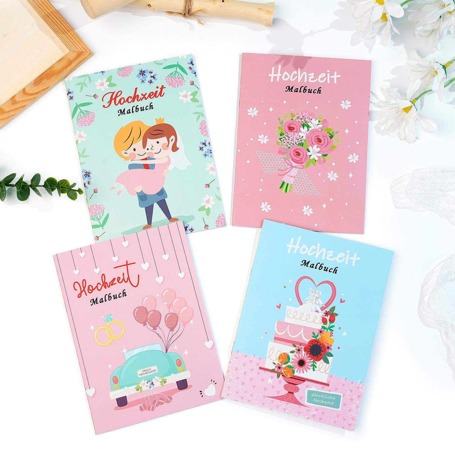 Ts-07 German wedding coloring book