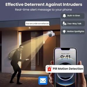 Fotocamera di sicurezza 5G WIFI 3MP alimentata a batteria IP Mini telecamera grandangolare bidirezionale Audio visione notturna con sensore di memoria Cloud - Product Image 2