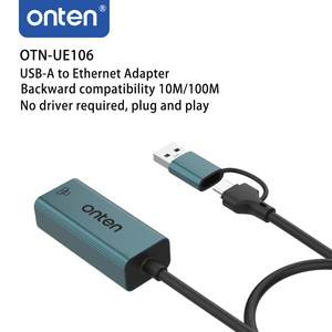 2-<strong>in</strong>-1 High-Speed USB 2.0 &amp; <strong>Type</strong>-C to Ethernet Adapter <strong>Network</strong> <strong>Connection</strong> Converter with Stock Status - Product Image 2