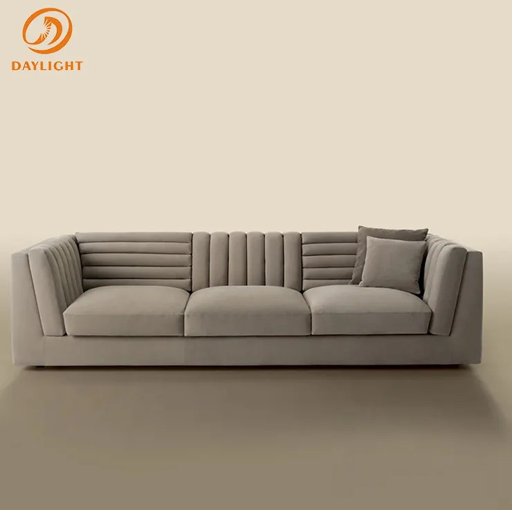 Fabricante moderno personalizado diseño de asiento salón sofá solo 1 plazas de rectángulo sofás en stock