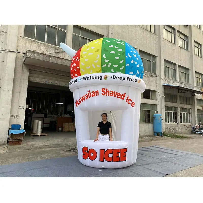 Barraca inflável para bebidas e limonadas, suporte inflável para publicidade e campanha promocional