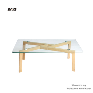 现代设计钢化咖啡玻璃中心桌 - Product Image 2