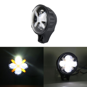 ไฟหน้า Led 60W สำหรับรถจี๊ป,ไฟสปอตไลท์แบบกลมสำหรับขับรถไฟทำงาน12V 24V 6นิ้วสำหรับรถจี๊ปพร้อม X Angel Eyes H4 - Product Image 3
