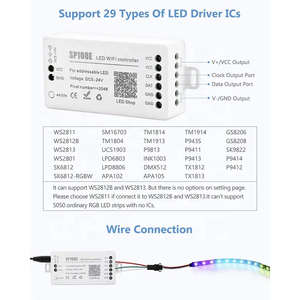 Адресируемый светодиодный контроллер SP105E SP107E SP108E SP110E синий зуб Wifi светодиодный контроллер для WS2811 WS2812B WS2815 и т. д. Пиксельная полоса - Product Image 4