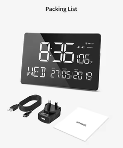 Große LED-Bildschirm Digital anzeige Uhr Neue Haushalts küche Verwenden Sie elektrischen Timer Alarm Kunden spezifisches ABS-Material OEM unterstützt - Product Image 4