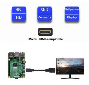 Raspberry Pi 4B Micro HDMI zu HDMI Video kabel Unterstützung 4K Adapter kabel für Tablet HDTV Android - Product Image 2