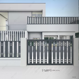 Ống Sắt Hiện Đại Cổng Ưa Thích Nhà Ấn Độ Tường Ranh Giới Mới Nhất Chính Thiết Kế Cổng Để Bán Nhà Không Dây Tùy Chỉnh Chống Đào Tạo - Product Image 1