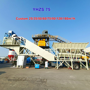 Factory Customized 75m3/h HZS 75 to 180 M3 Beton Machine Central Cement Factory <strong>Concrete</strong> Batching <strong>Plant</strong> Italy