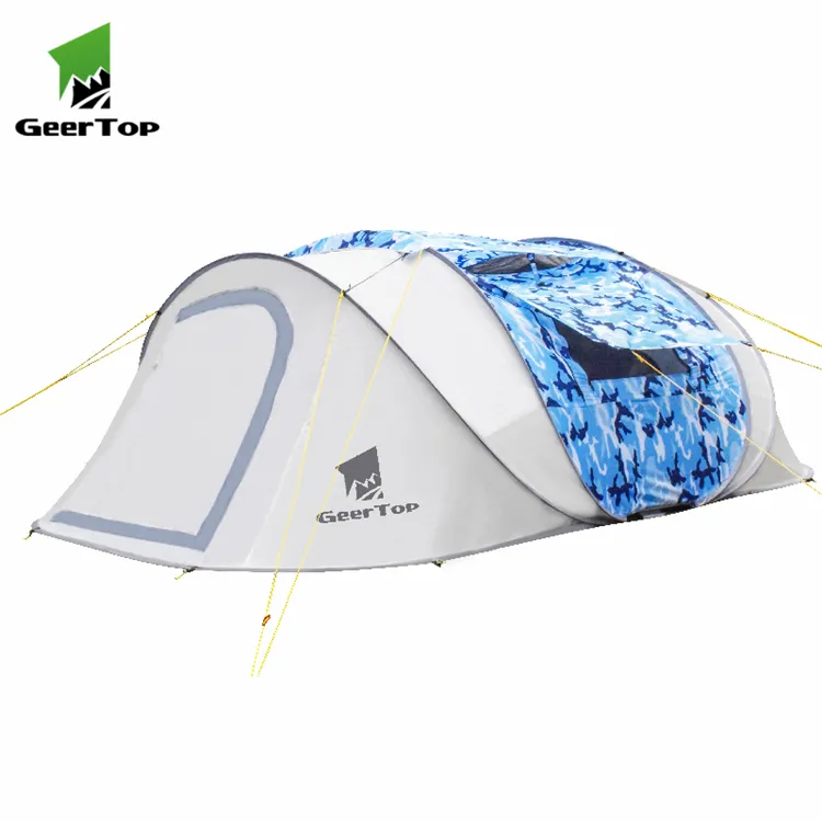 Geertop 5-6 사람 방수 팝업 터널 대형 캠핑 가족 텐트 판매