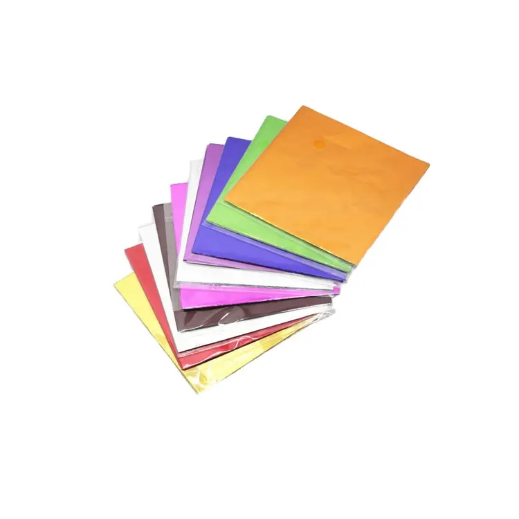 Rolos de folhas de alumínio impressos, rolos coloridos padrão macio para papel de embalagem de chocolate, 8011