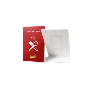 Custom PVC acrilico NFC Google Review Stand per QR Code Waterproof scheda di Feedback positivo Display ristorante Menu Social Media - Product Image 4