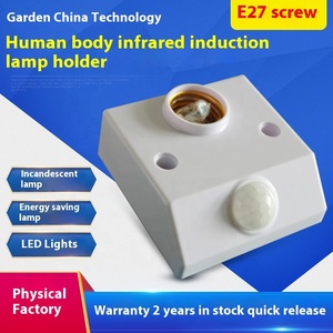 Base E27, Detector de movimiento PIR, portalámparas de pared, enchufe automático, cuerpo humano, Sensor IR infrarrojo, Bombilla LED, interruptores inductivos - Product Image 6