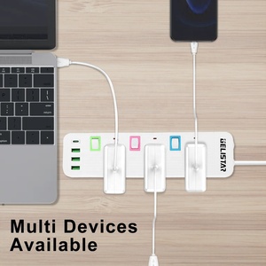 Enchufe múltiple universal Regleta de alimentación de interruptor USB con enchufe de extensión universal tipo C - Product Image 6