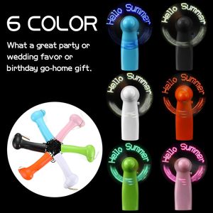 Tragbarer programmier barer Mini-LED-Lüfter mit benutzer definiertem Logo-Display für Hochzeitskonzertparty-Handlicht-Werbe ventilator - Product Image 3