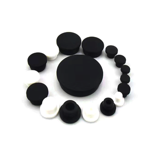 Tùy chỉnh kết thúc Cáp màu đen grommets Silicone Mũ thông qua lỗ snap-on nhỏ cao su lỗ cắm cho lỗ - Product Image 1