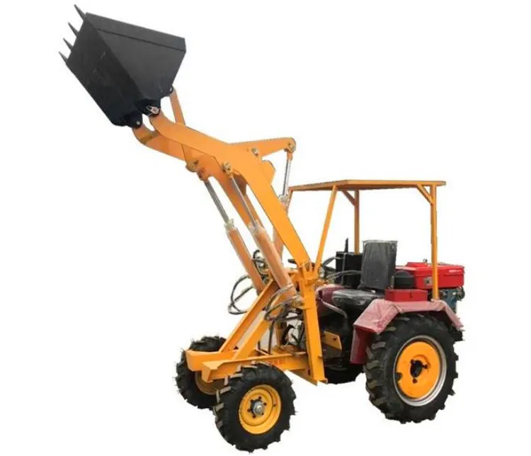 China Cheap Construction Machinery Mini Wheel Loader 4 Wheel Drive Tractor For Sale