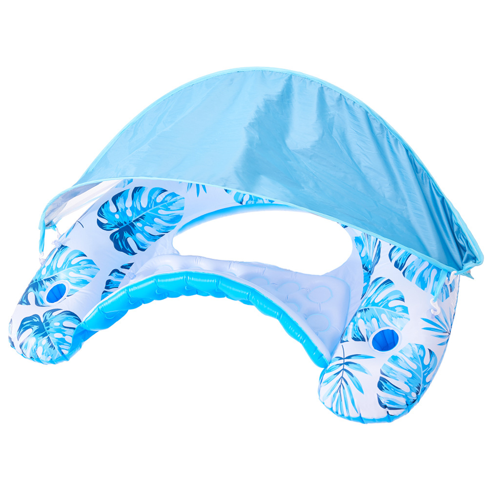 Pare-soleil amovible - Feuilles Bleues