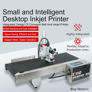 Piccola macchina di codifica Multi-funzionale C110 Mini trasportatore stampante a getto d'inchiostro per la stampa della data di produzione codice QR e codice a barre - Product Image 3