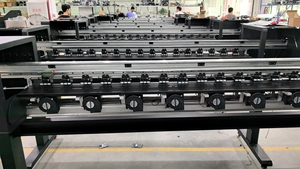 Polyester kumaş için fabrika doğrudan 1.9m otomatik mürekkep püskürtmeli yazıcı çizici makinesi 1 yıl garanti Solvent - Product Image 3