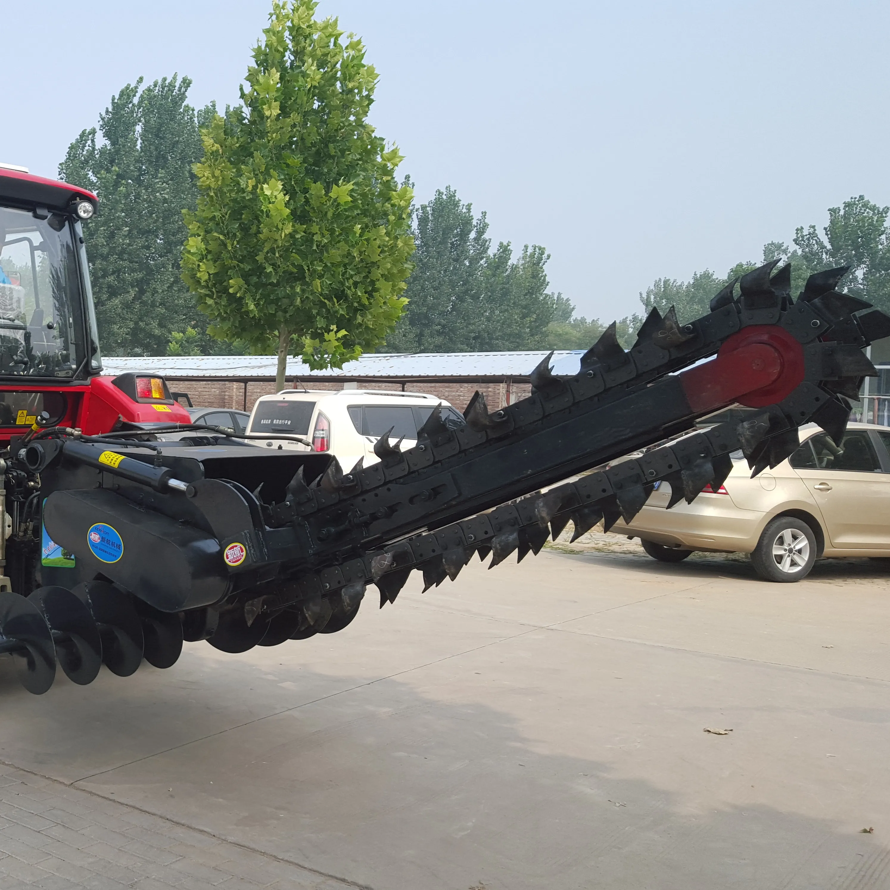 Chain Saw Ditching Trenching Machine Farm Trencher para Skid Steer/Escavadeira/Trator