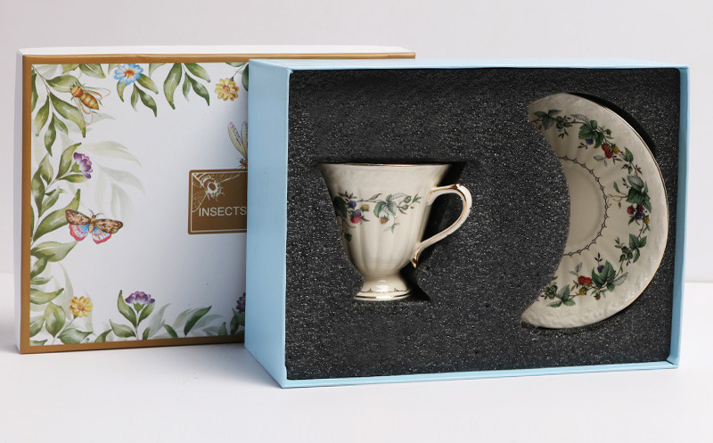 green-Single cup and saucer gift box