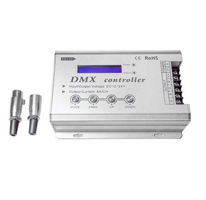 Controlador de bajo voltaje DC12 24V con pantalla digital LCD Controlador LED DMX